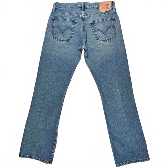 Levi Strauss 527 Low Boot Cut Blue Jeans - 32/32 - Picture 5 of 7